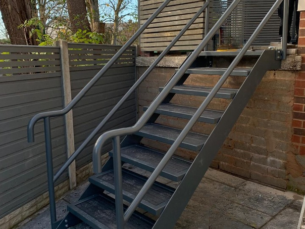 Metal staircase