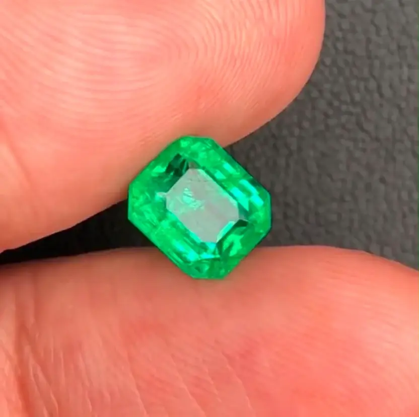 1.98 Ct Natural Panjshir Emerald Gemstone: Octagon Cut Collector Stone