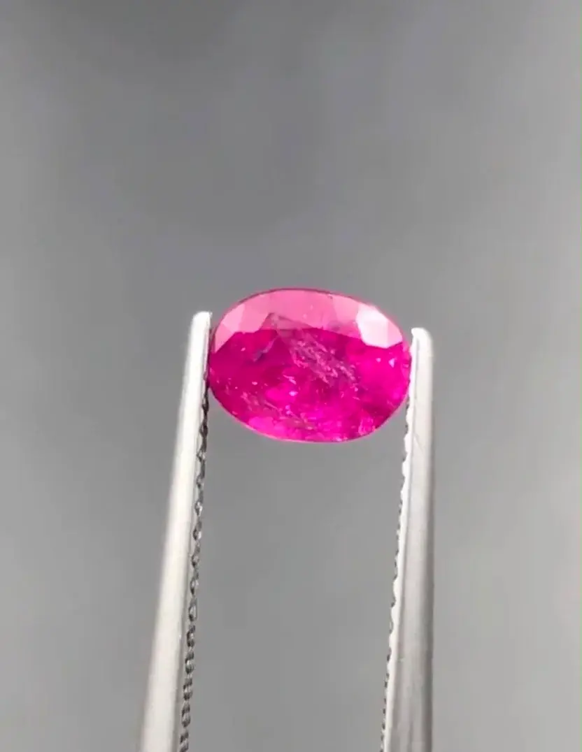 Thumbnail: 0.94ct Afghanistan Natural Pinkish Red Unheated Loose gemstone