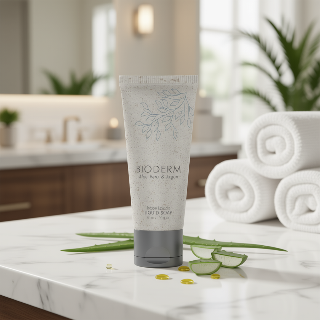 Gel de ducha Bioderm 40 ml para reposición de amenities