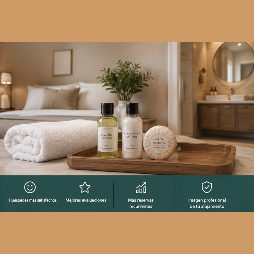 Amenities para Airbnb en Chile con formato profesional para hospedajes