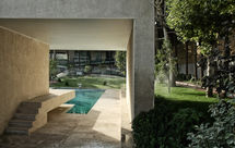 Sohanak Pool by KRDS – Kourosh Rafiey Design Studio (کوروش رفیعی، معمار ایرانی); a refined modern pavilion with a stone-frame