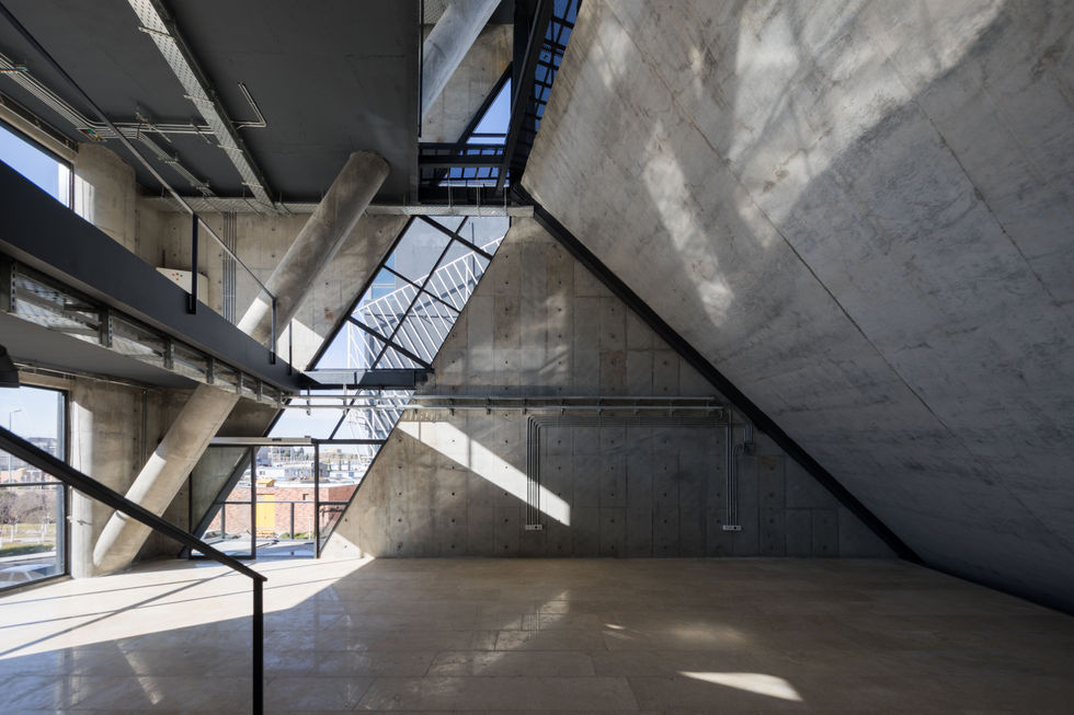 AVA Office by KRDS – Kourosh Rafiey Design Studio (کوروش رفیعی، معمار ایرانی); a striking contemporary office building featur