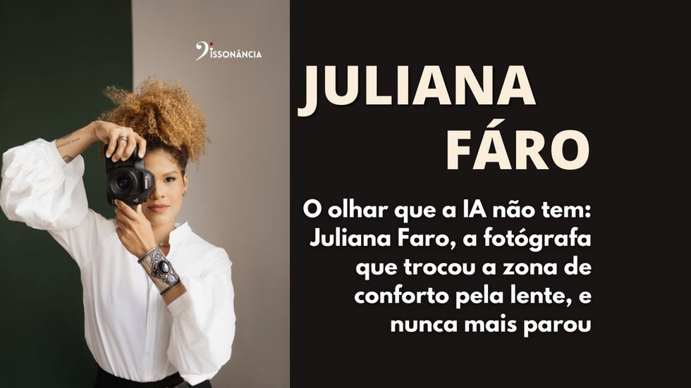 juliana fáro com câmera