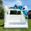 Thumbnail: White bounce house 13ftx10ftx12ft