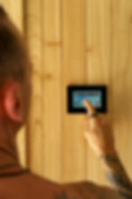 Display Touch para sauna seco de AMG Saunas