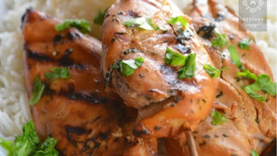 صدور الدجاج المشوية بالصويا والكزبرة