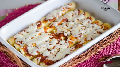 أصابع مريم (اللحوح المحشية بخلطة الدجاج)