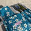 Miniature : Pochette à Couverts molletonnée - AMANDIER BLEU & GRIS (#768)