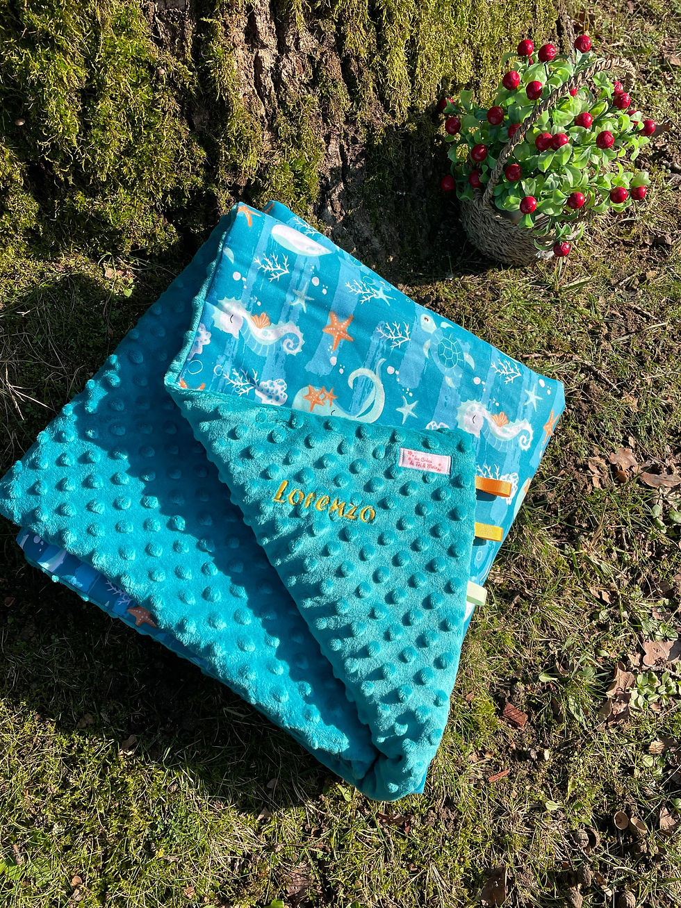 Miniature : Couverture SOUS L’OCÉAN - prénom brodé LORENZO