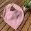 Miniature : Bavoir imperméable BANDANA avec éponge - LAPINS ROSES