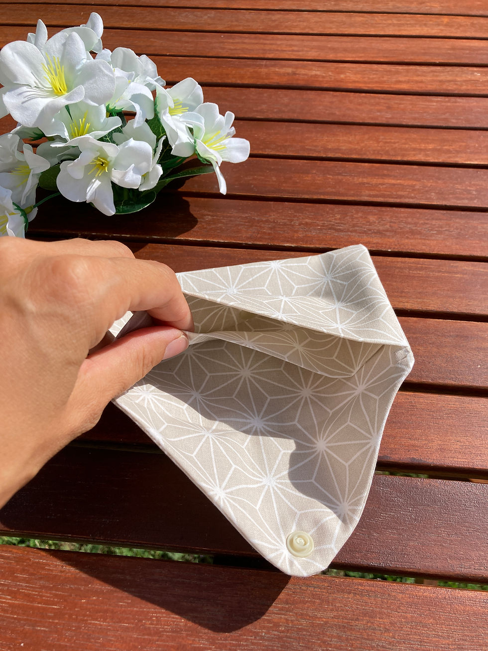 Miniature : 15x10cm - Grande Pochette Origami - ASANOHA (plusieurs coloris)