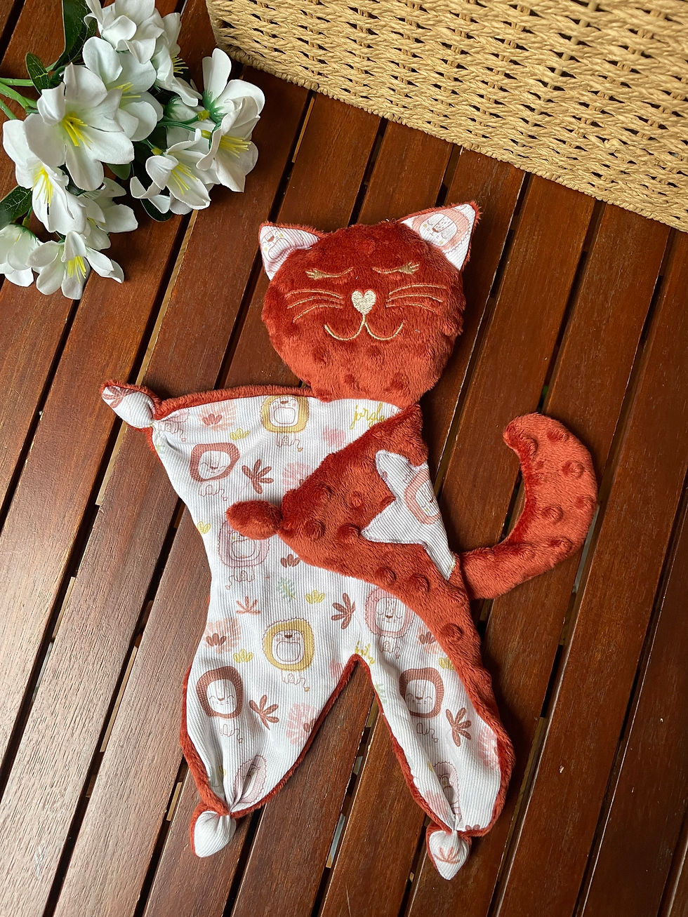 Miniature : Doudou CHATON -  LIONCEAUX TERRACOTTA (#577)
