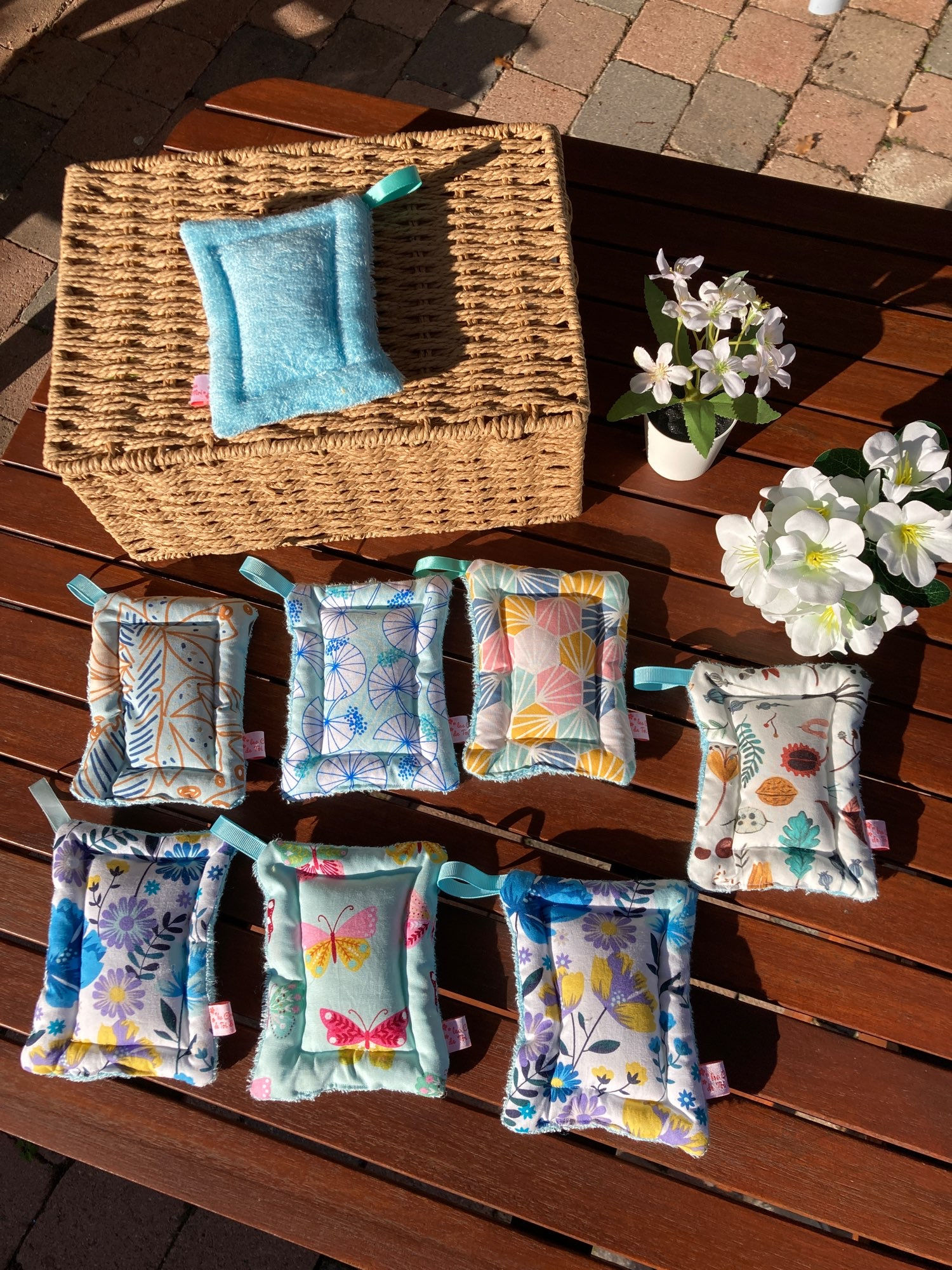 Eponge Lavable Moelleuse EPONGE TURQUOISE (à l'unité, motif aléatoire)