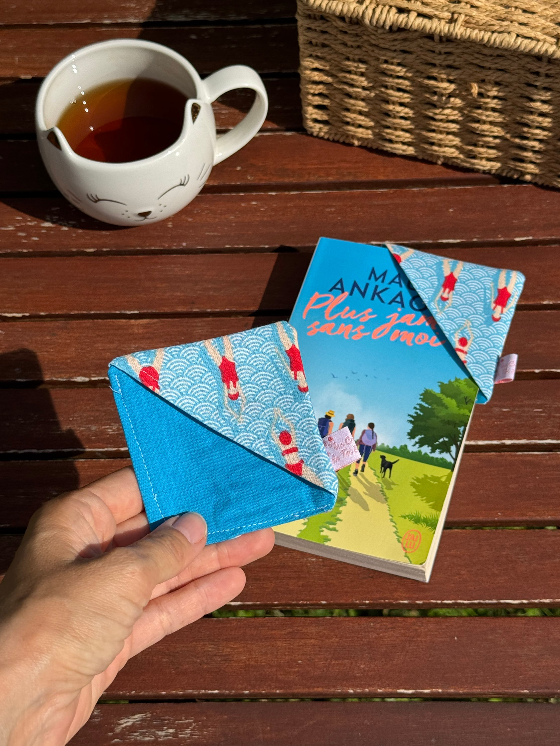 Marque page en coin NAGEUSES + BLEU