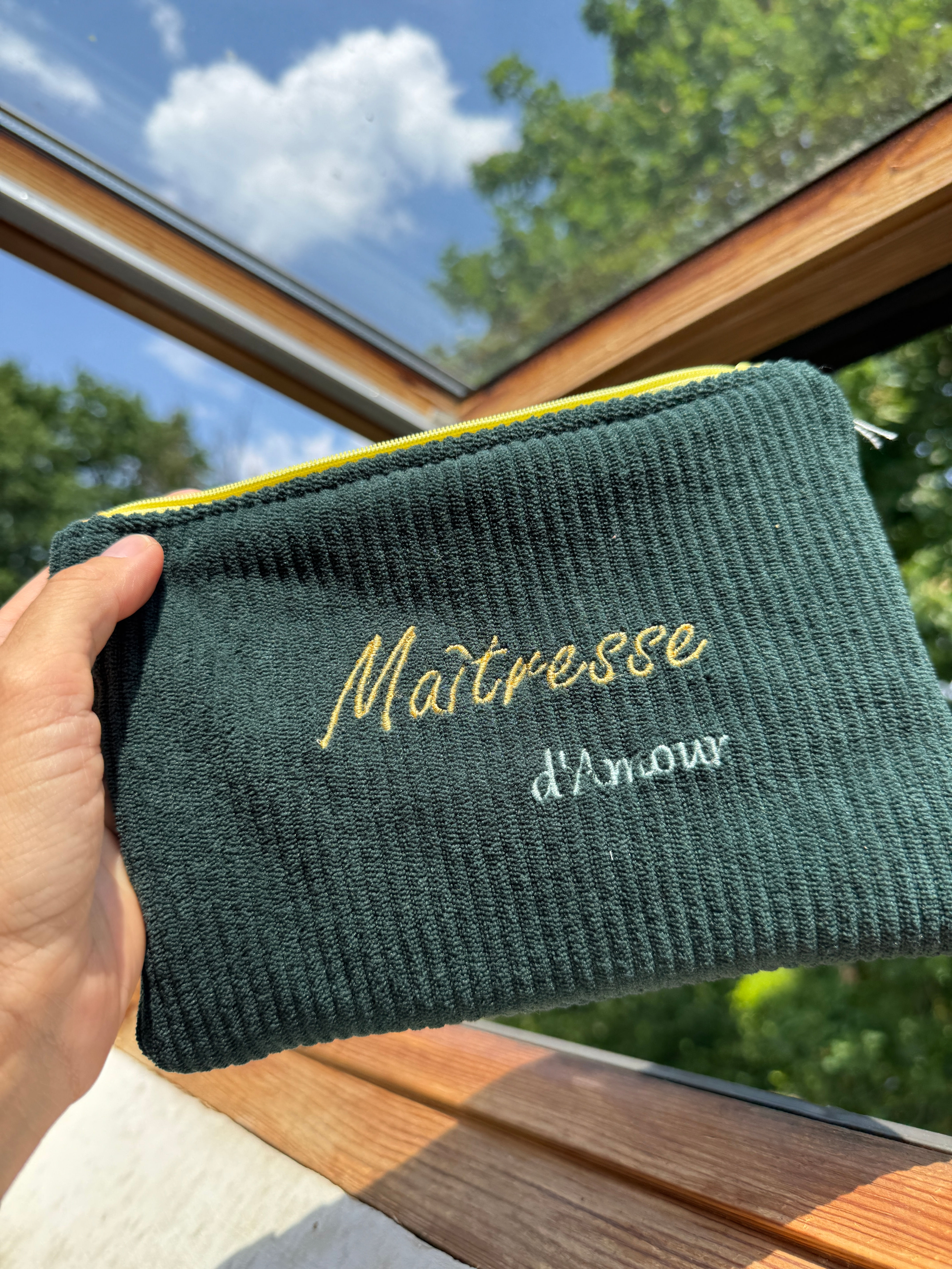 Pochette Molletonnée "Maîtresse d'Amour" - Fleuri jaune (794)