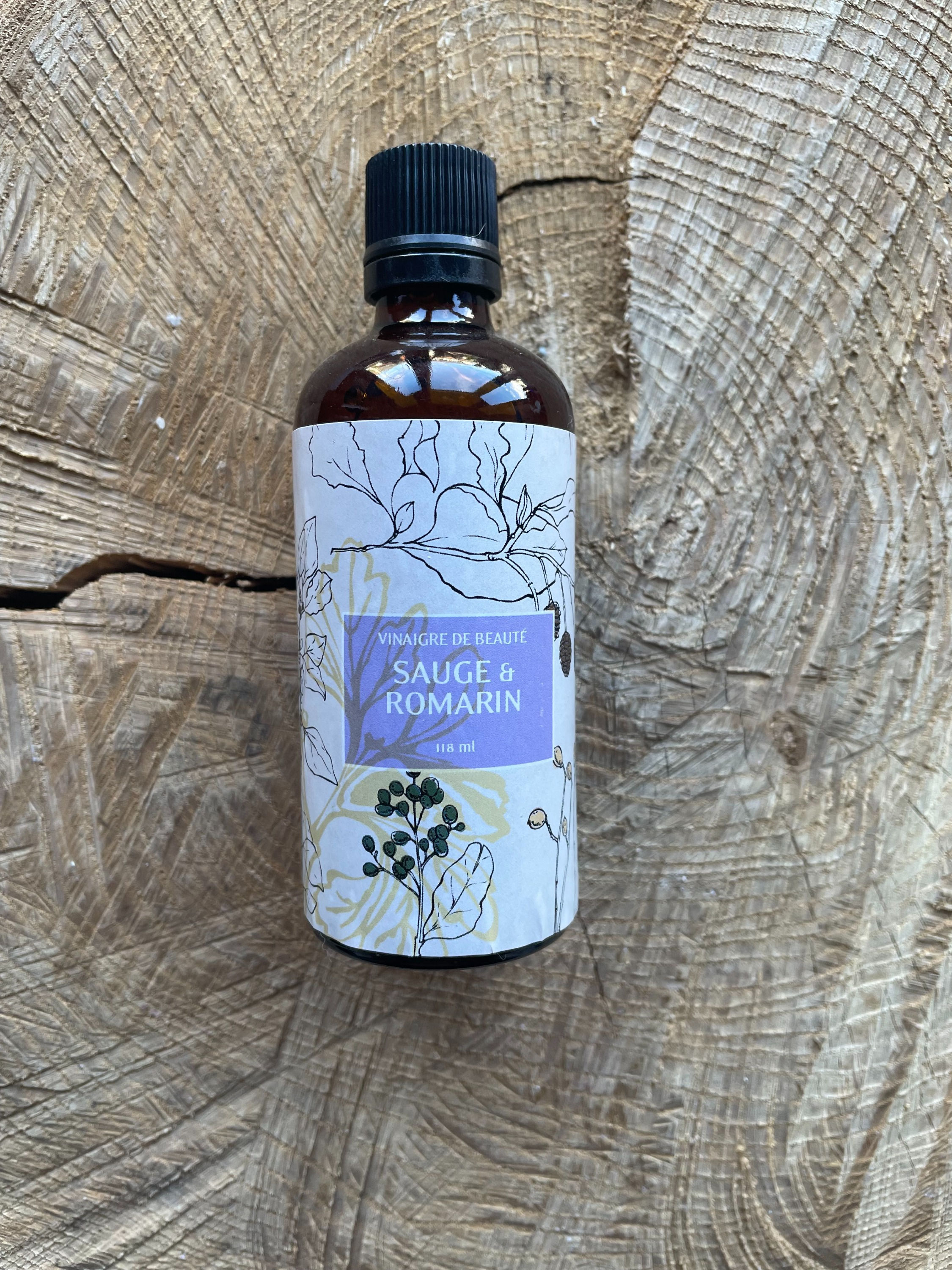 Vinaigre de beauté Sauge et Romarin 118 ml