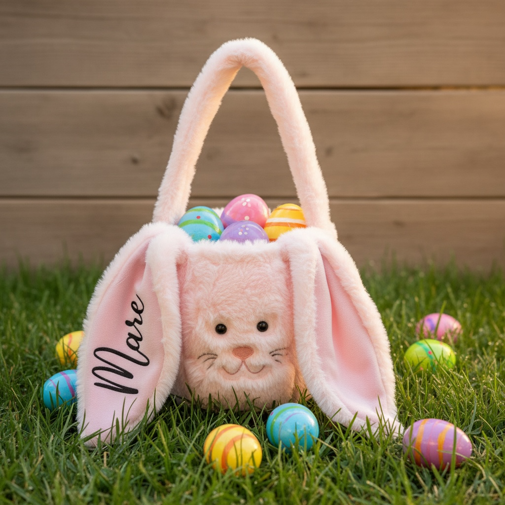 Superzacht paastasje roos met naam