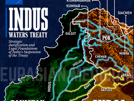Indus Waters Treaty: Strategic Justification and Legal Foundations of India’s Suspension of the Treaty - A Report