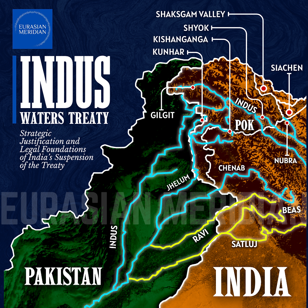Indus Waters Treaty: Strategic Justification and Legal Foundations of India’s Suspension of the Treaty - A Report