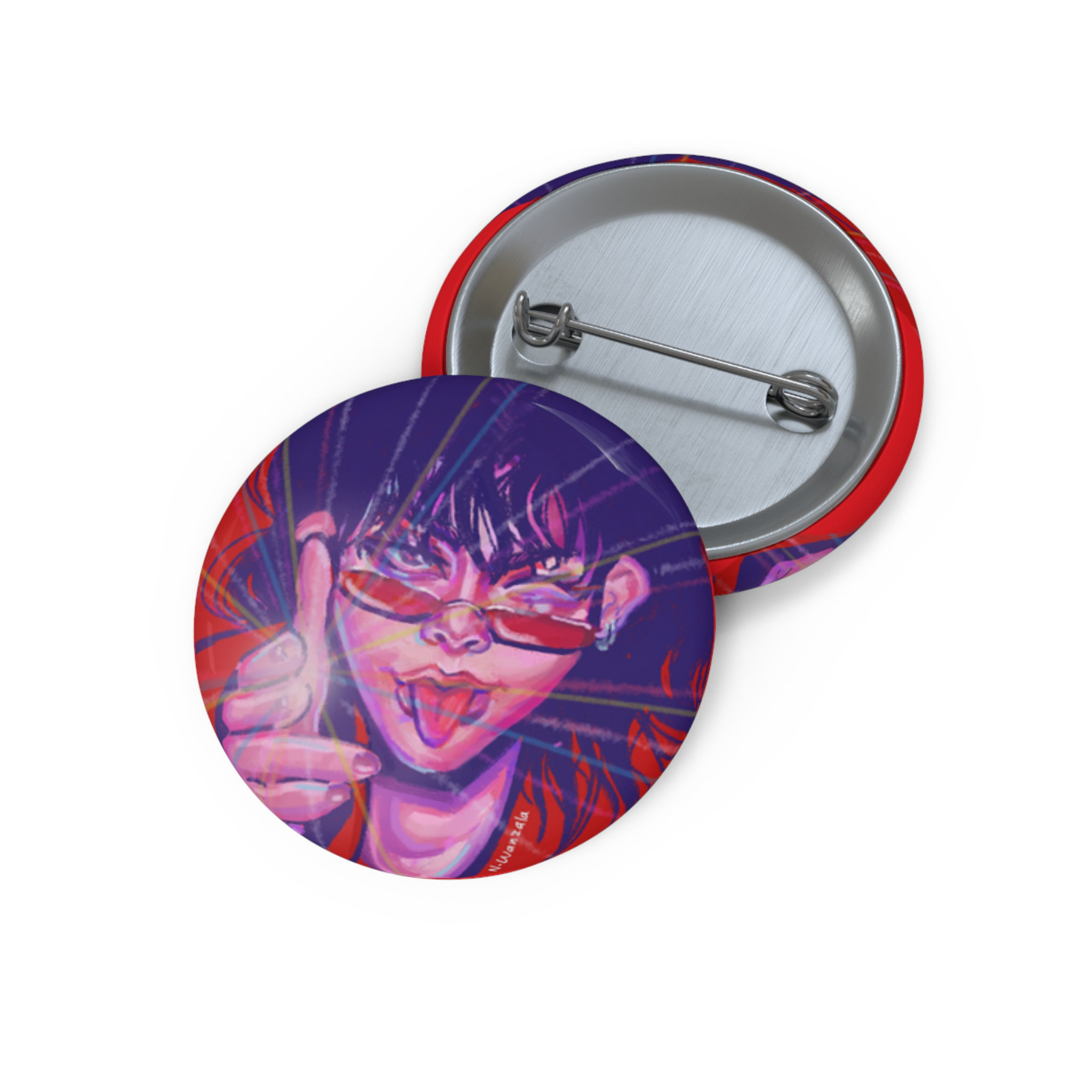 SKZ Chk Chk Boom Hyunjin Pin Button