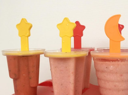 Picolé de fruta saudável