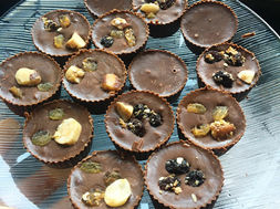 Doce de chocolate e pasta de amendoim