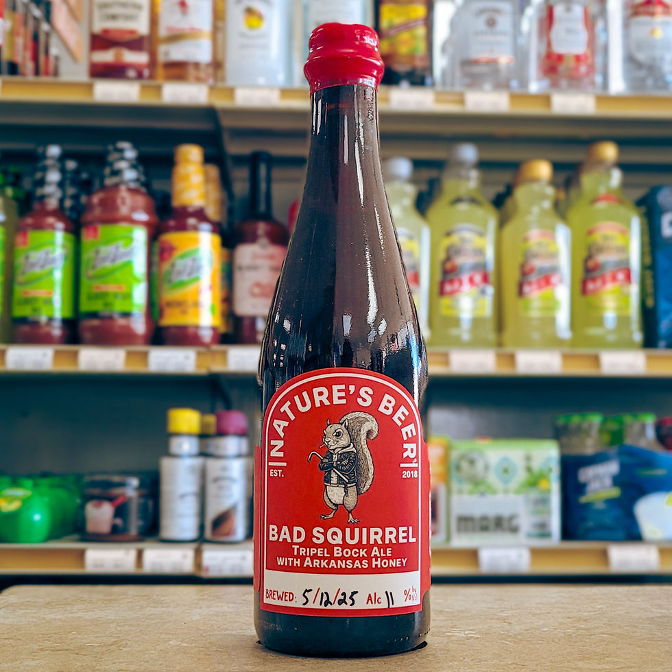 Nature’s Beer Bad Squirrel – Tripel Bock Ale with Arkansas Honey