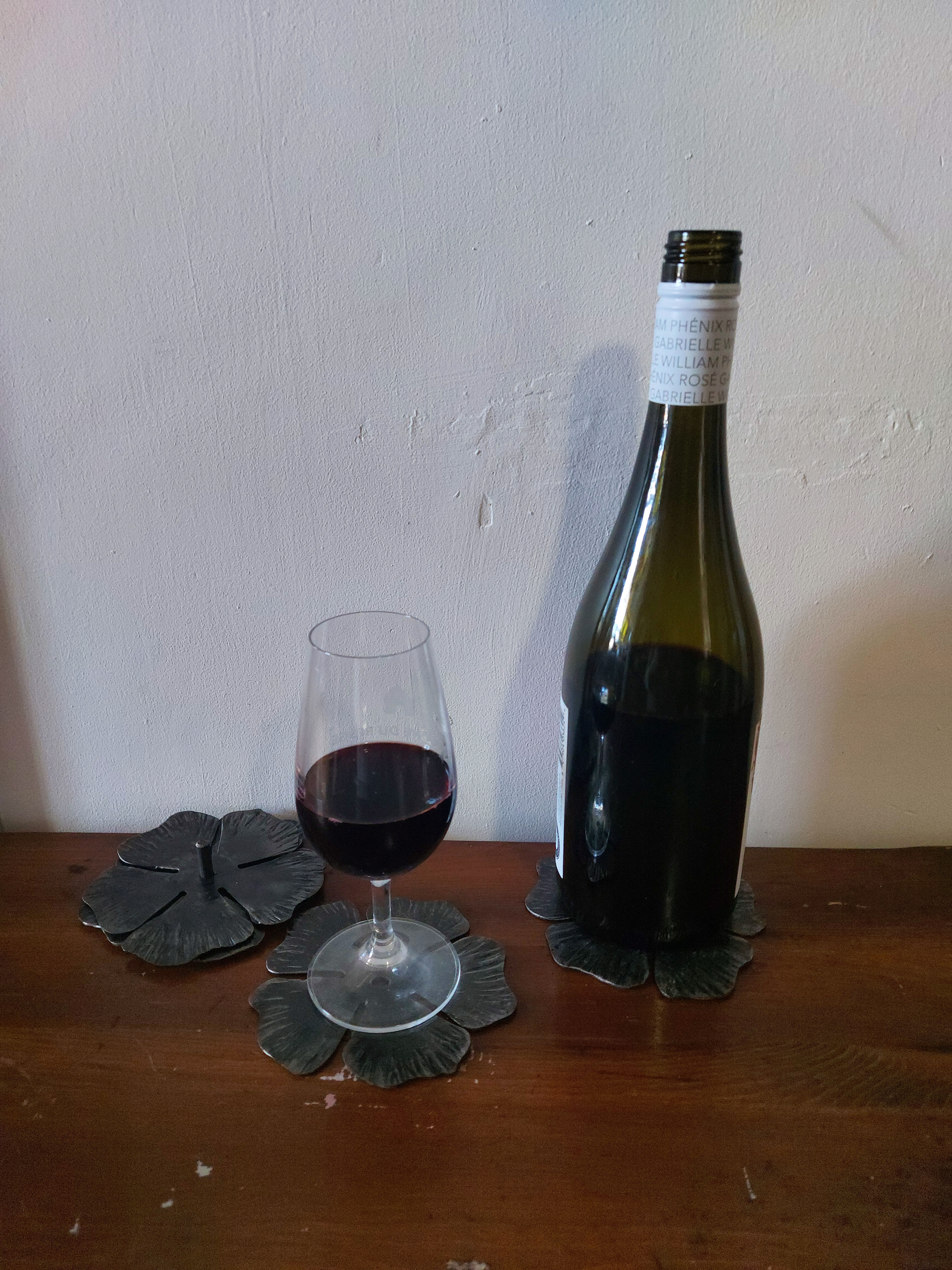 Ensemble de 4 Sous-Verre Pétale de Rose