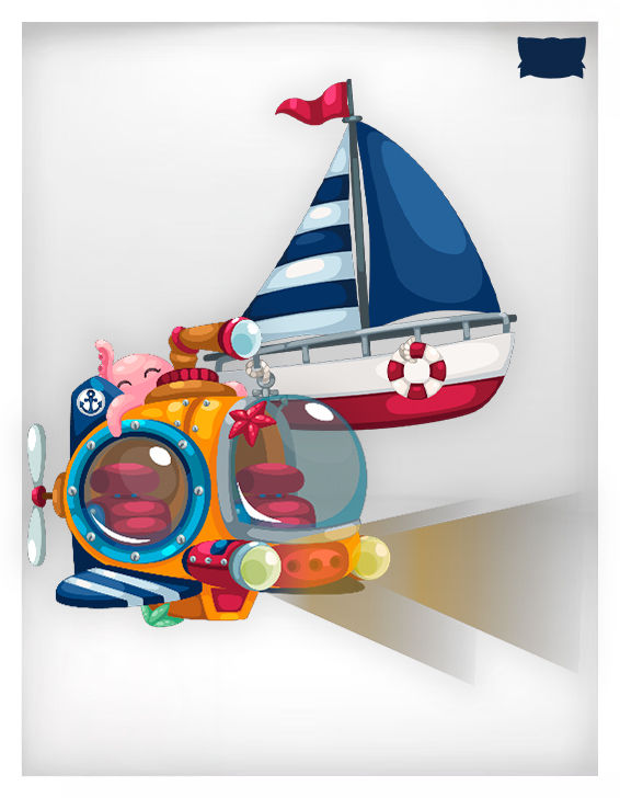 Submarine and Boat