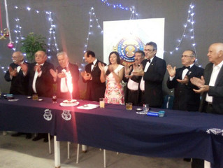 Aniversariantes de Novembro com o tradicional jantar.