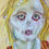 Thumbnail: ORIGINAL BADA$S MOM PAINTING, Horror Art, Little Girl, Child Portrait, Zombie