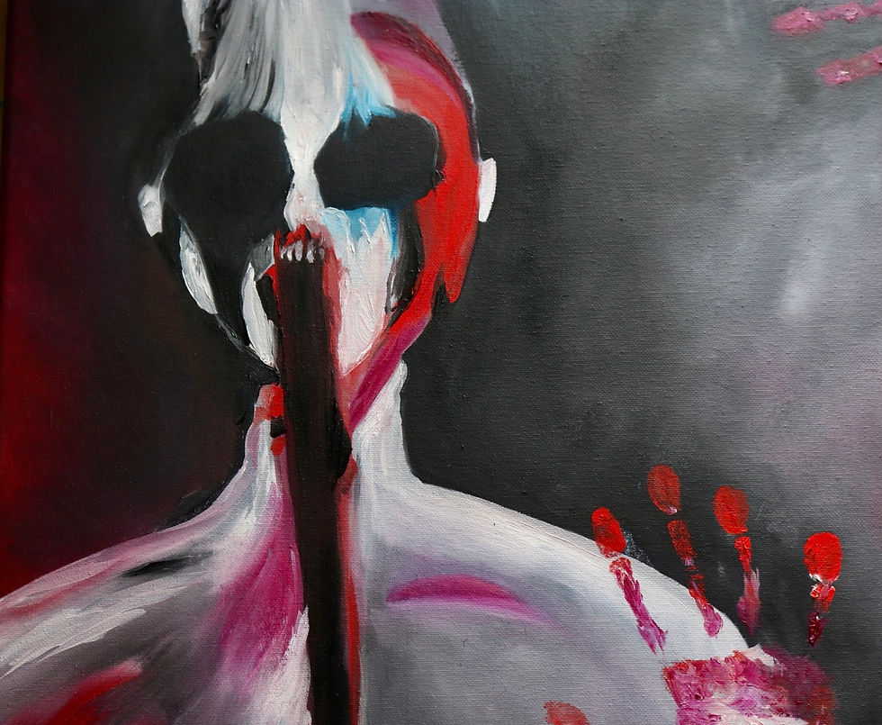 Behind The Screen, Oil on Canvas