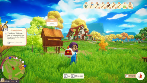 Me holding a chicken