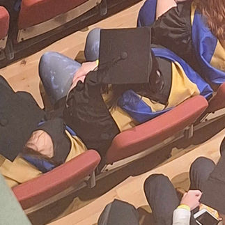 Me Sat At The Graduation