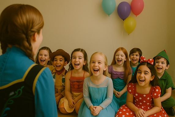 Princess doing Entertainment at Party for Children Boys Girls