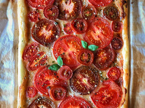 Tomato Tart with tofu ricotta