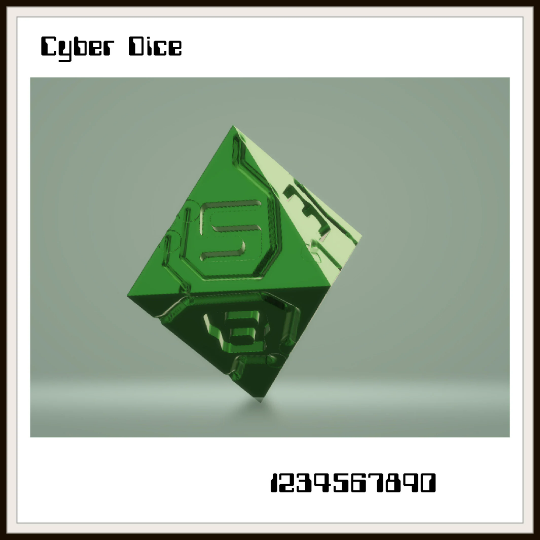 Thumbnail: Cyber Master Dice STL