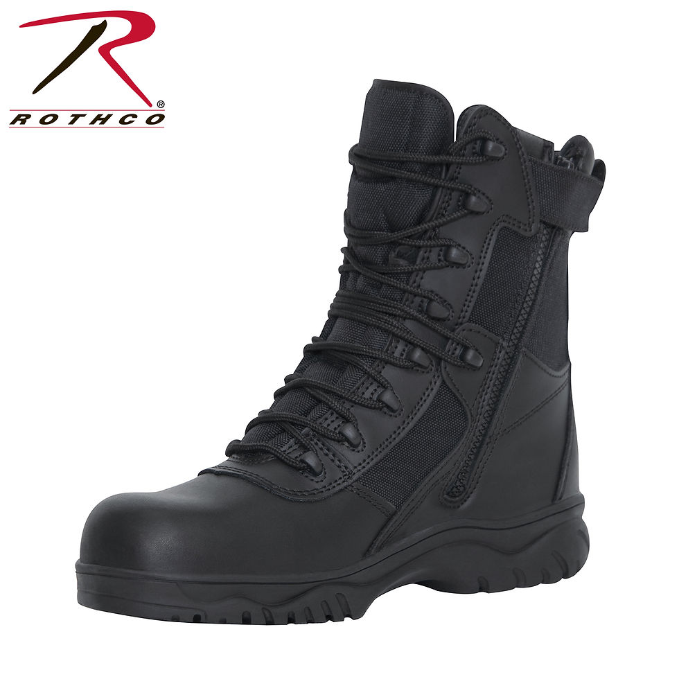 Thumbnail: Rothco Forced Entry Tactical Boot With Side Zipper & Composite Toe - 8 Inch