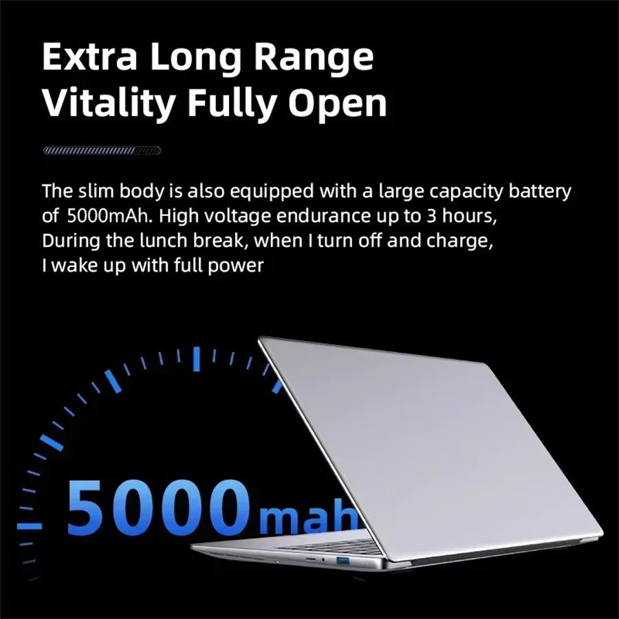 2026 Portable Laptop Windows 11 Intel Core i7 9850H Laptops PC 12GB RAM 1TB 2TB