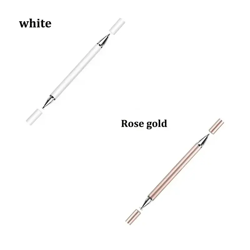 1-8Pcs Tablet Phone Touch Screen Pen Disc Silicone 2in1 Dual-Purpose Stylus Pain