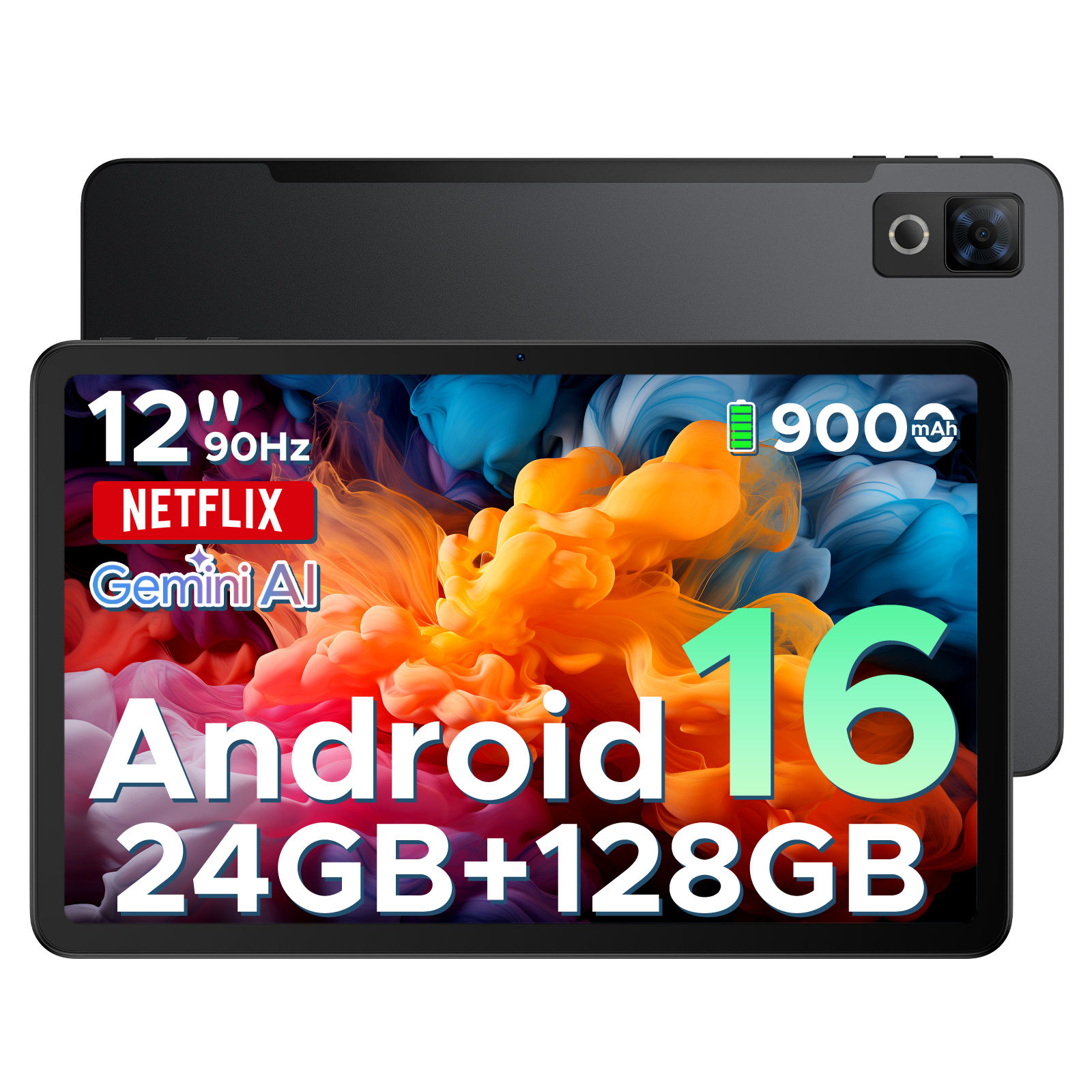 DOOGEE U12 Tablet PC Android 16 12'' S Display 24GB RAM (6GB+18GB) 128GB 9000mAh