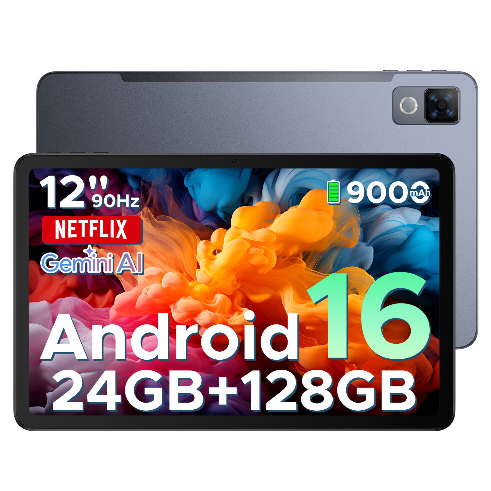 DOOGEE U12 Tablet PC Android 16 12'' S Display 24GB RAM (6GB+18GB) 128GB 9000mAh