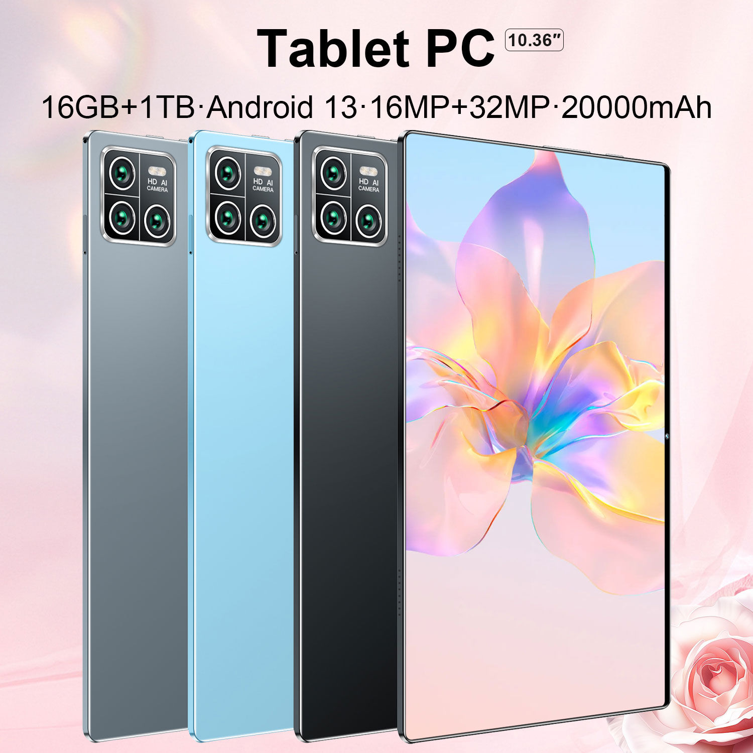2026 Global New 10.36 inch tablet Android 14 Pad 13 Pro 16GB 1TB Snapdragon 8 Ge