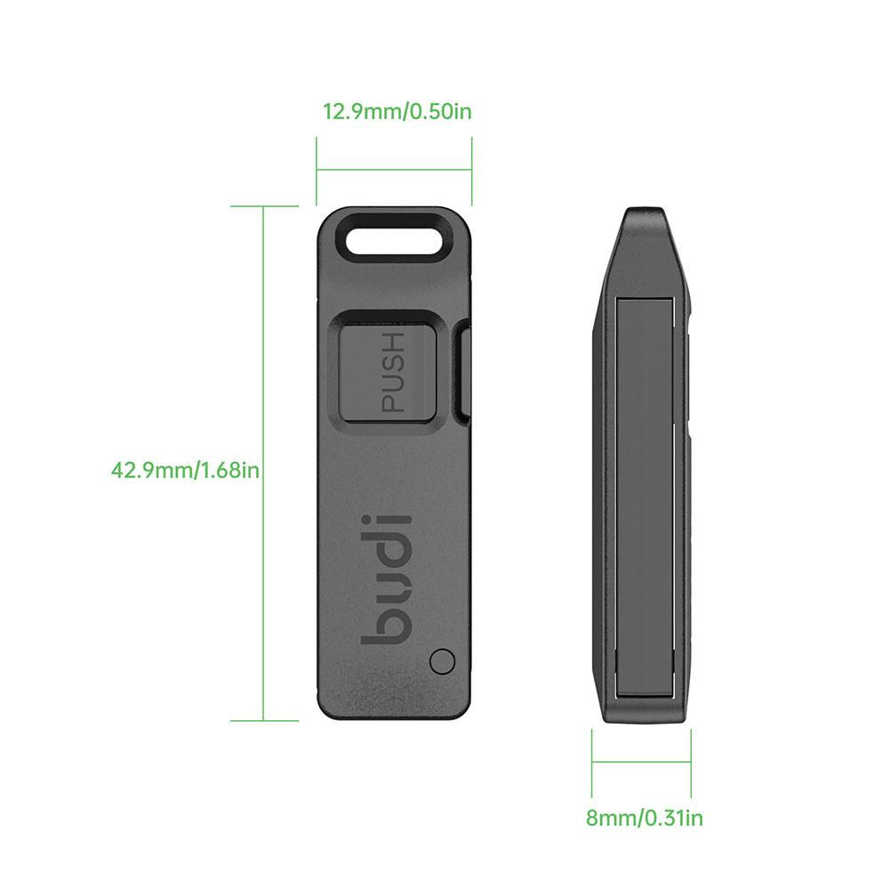Mobile Phone BUDI SIM Card Storage Slot With Card Ejector Pin With Anti-Lost Lan