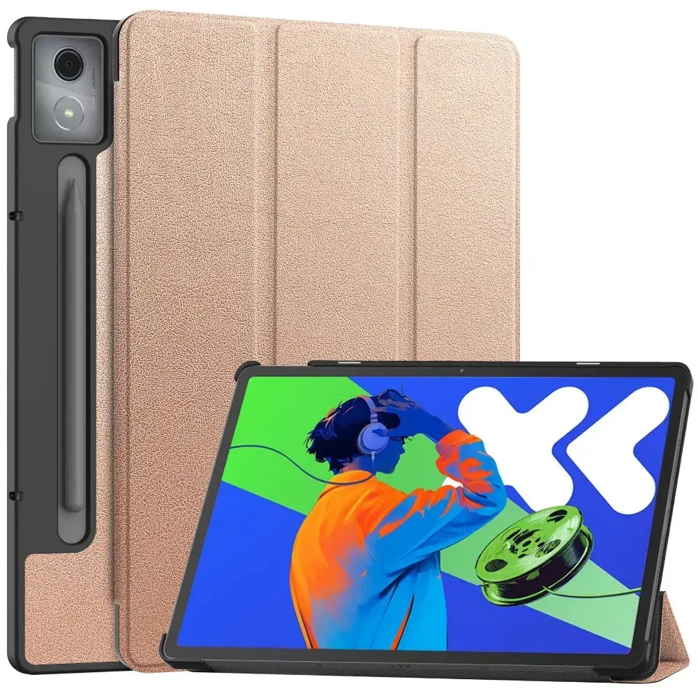 For Xiaoxin Pad Pro 12.7 2025 Tri-Folding Stand Smart Tablet Case for Lenovo Xia