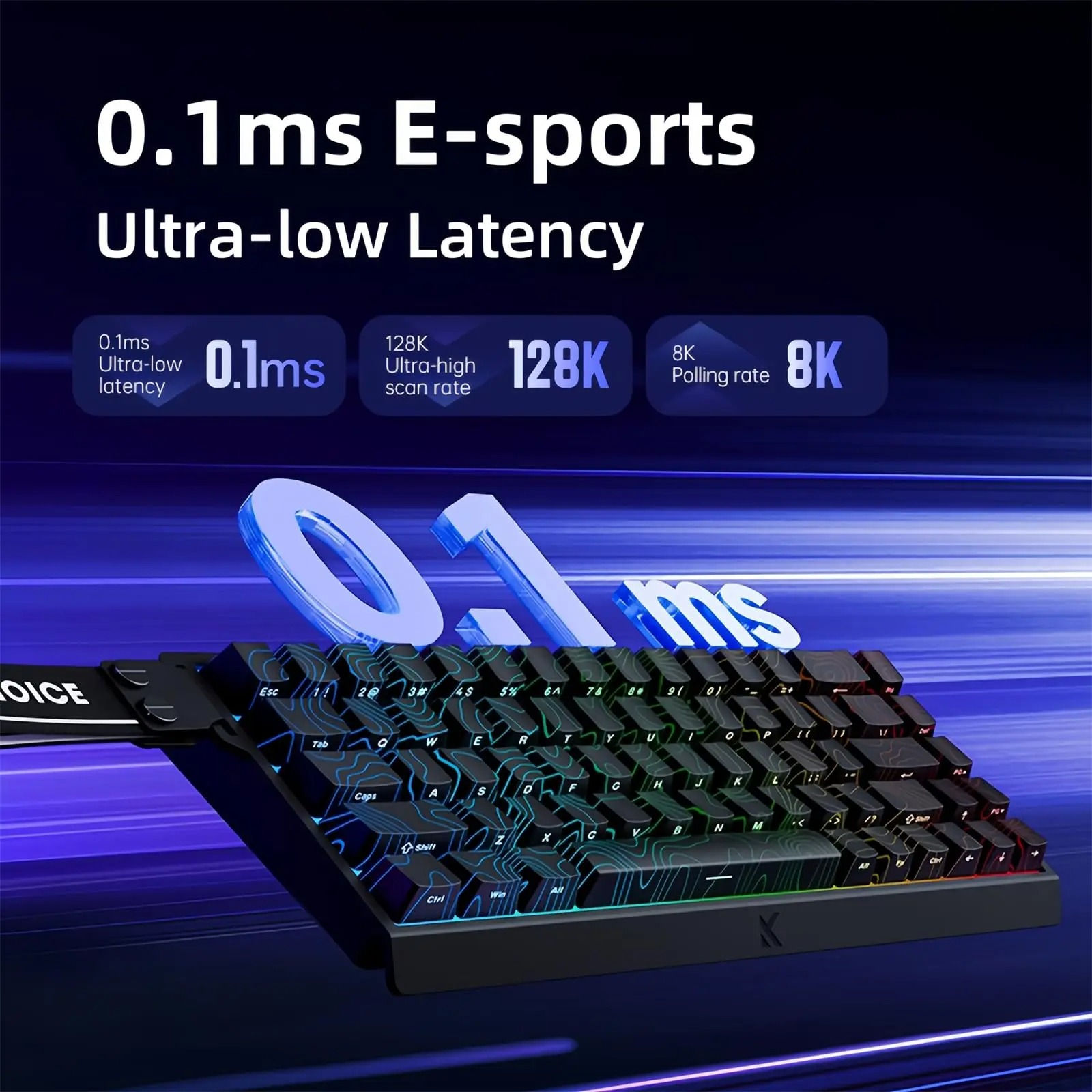 MCHOSE ACE 68 Magnetic Switch Gaming Keyboard Hall Effect Rapid Trigger Programm