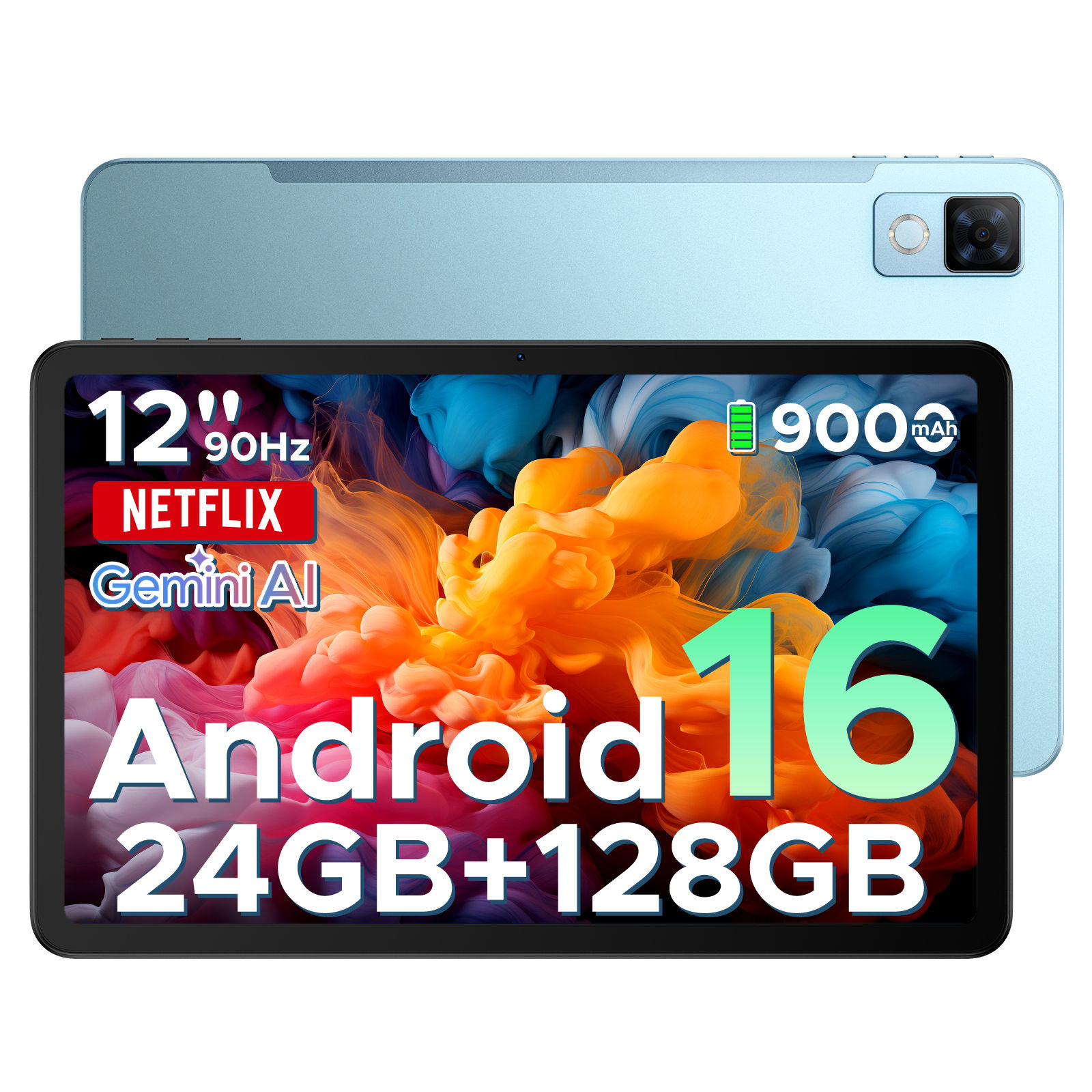 DOOGEE U12 Tablet PC Android 16 12'' S Display 24GB RAM (6GB+18GB) 128GB 9000mAh