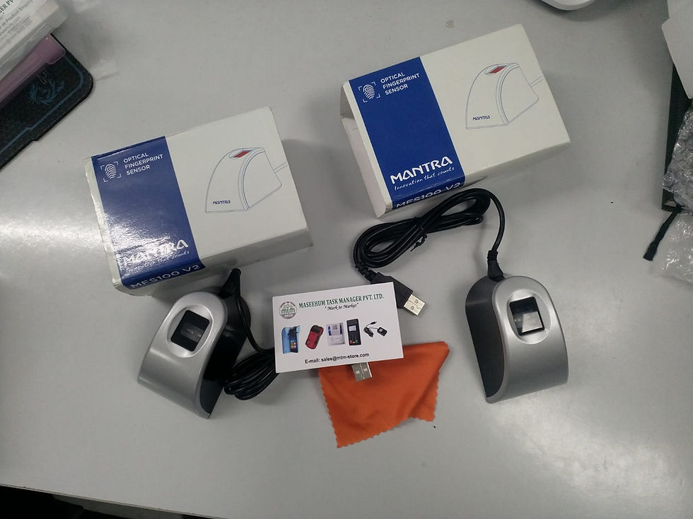 Thumbnail: MANTRA MFS110 L1 Biometric Fingerprint scanner with advance L1 RD  service