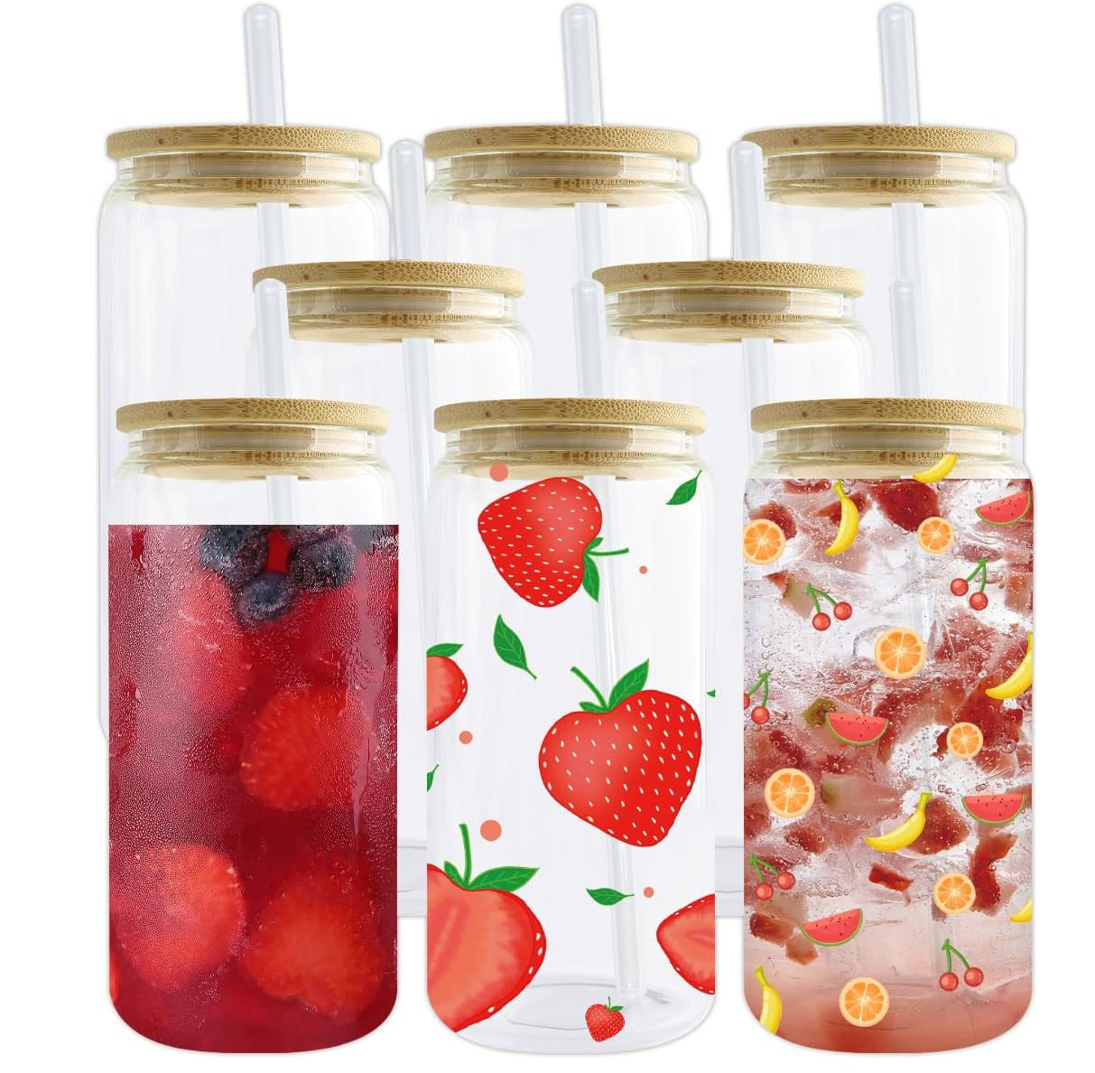 16 oz Clear Glass Cups